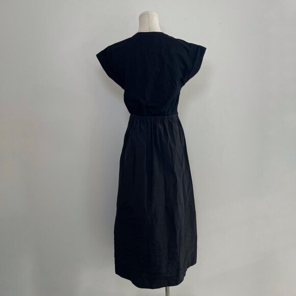 La Ligne Wilhelmina Black Midi Dress | Women’s Size Small - Picture 4 of 8